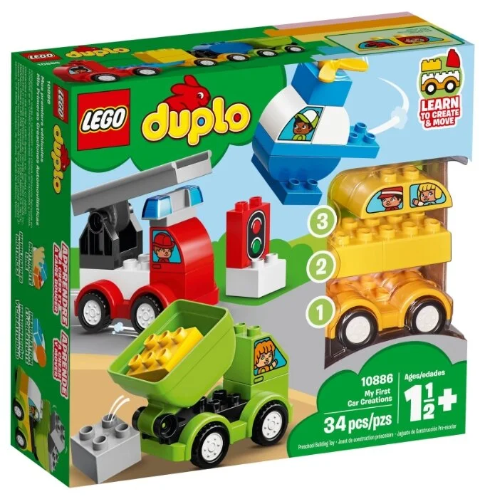 Конструктор LEGO Мои первые машинки DUPLO 10886