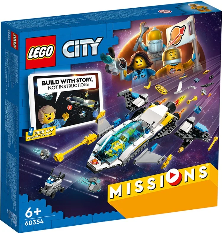 Фото Конструктор LEGO 60354 City Missions Миссии исследования Марса на космическом корабле