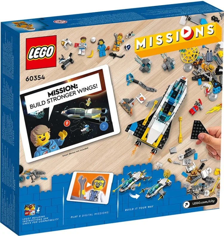 Фотография Конструктор LEGO 60354 City Missions Миссии исследования Марса на космическом корабле