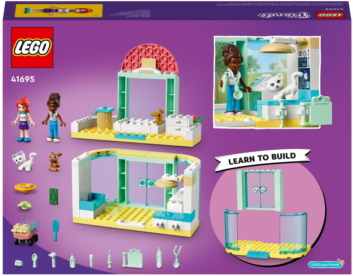 Фото Конструктор LEGO 41695 Подружки Клиника для домашних животных