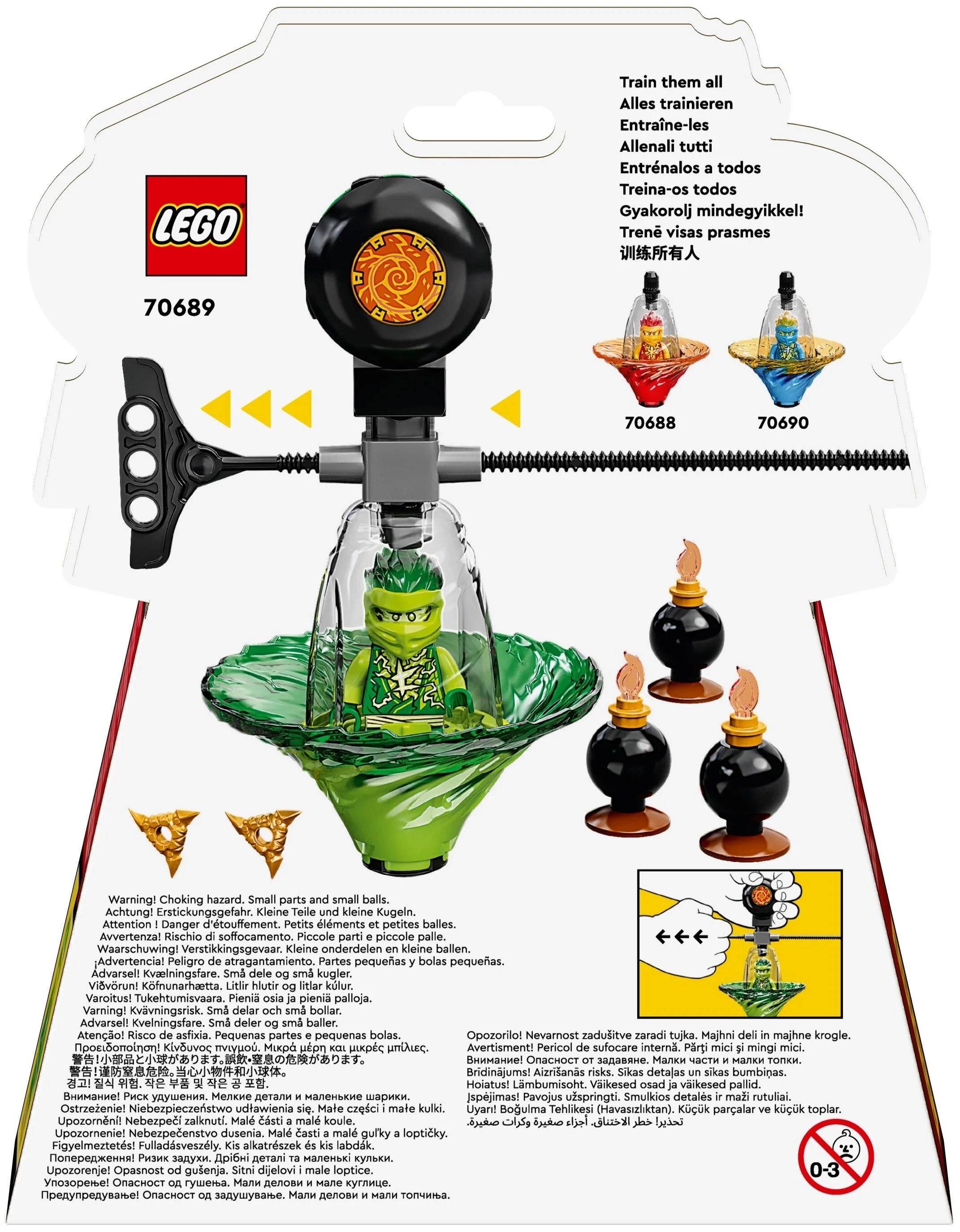 Фото Конструктор LEGO 70689 Ниндзяго Обучение кружитцу ниндзя Ллойда