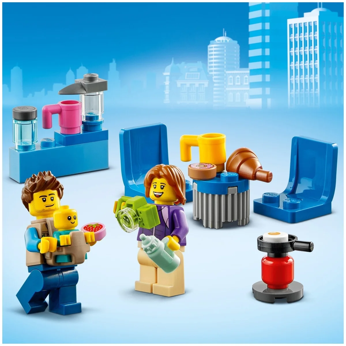 Конструктор LEGO 60283 Город Отпуск в доме на колёсах Казахстан
