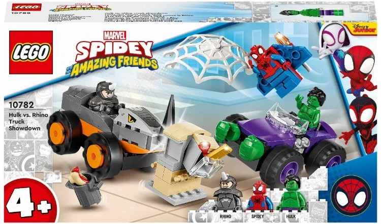 Фото Конструктор LEGO 10782 Spidey Схватка Халка и Носорога на грузовиках