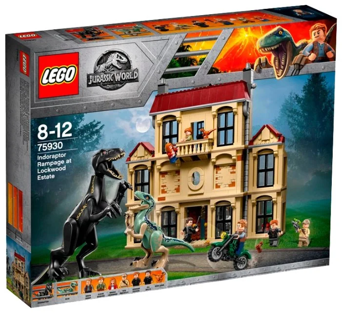 Конструктор LEGO Нападение индораптора в поместье Локвуд 75930