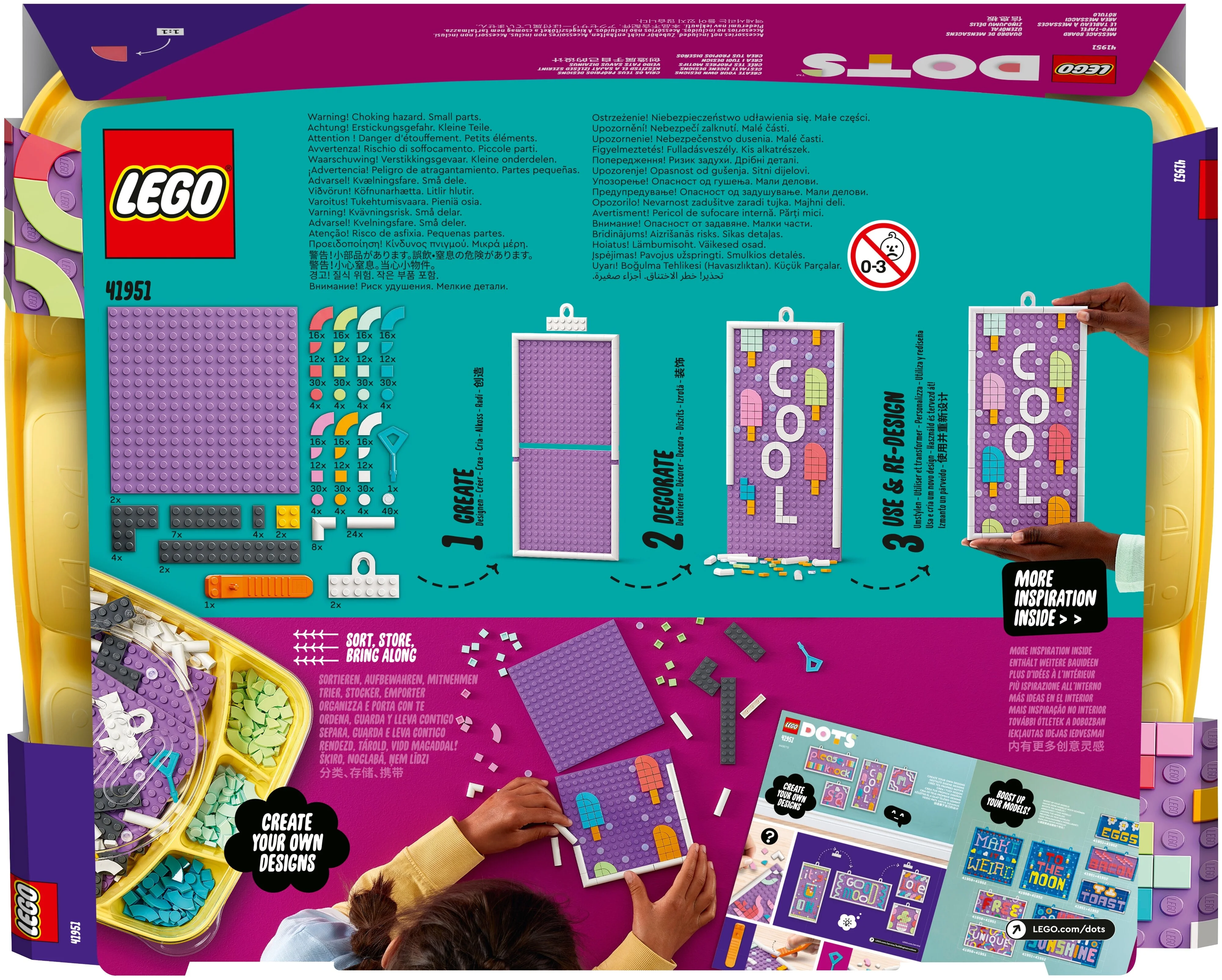 Фото Конструктор LEGO 41951 DOTs Доска для надписей