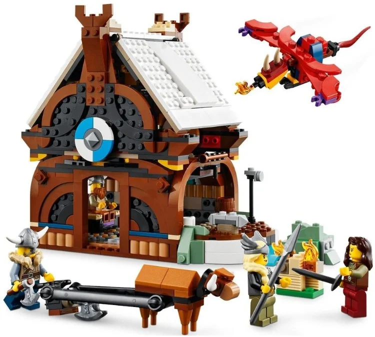 Картинка Конструктор LEGO 31132 Криэйтор Корабль викингов и Мидгардский змей