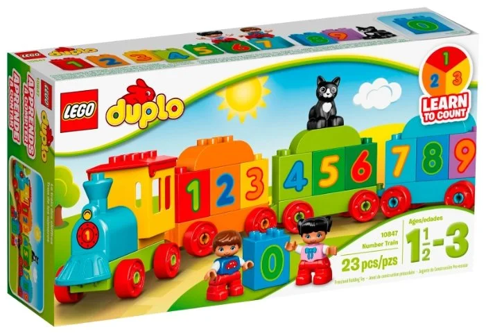Конструктор LEGO Поезд Считай и играй 10847