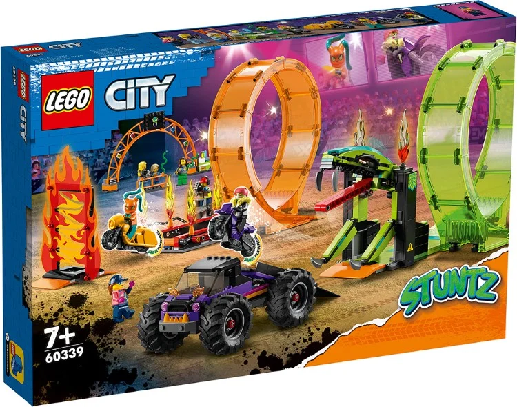 Фото Конструктор LEGO City Stuntz Двойная петля каскадерской арены 60339