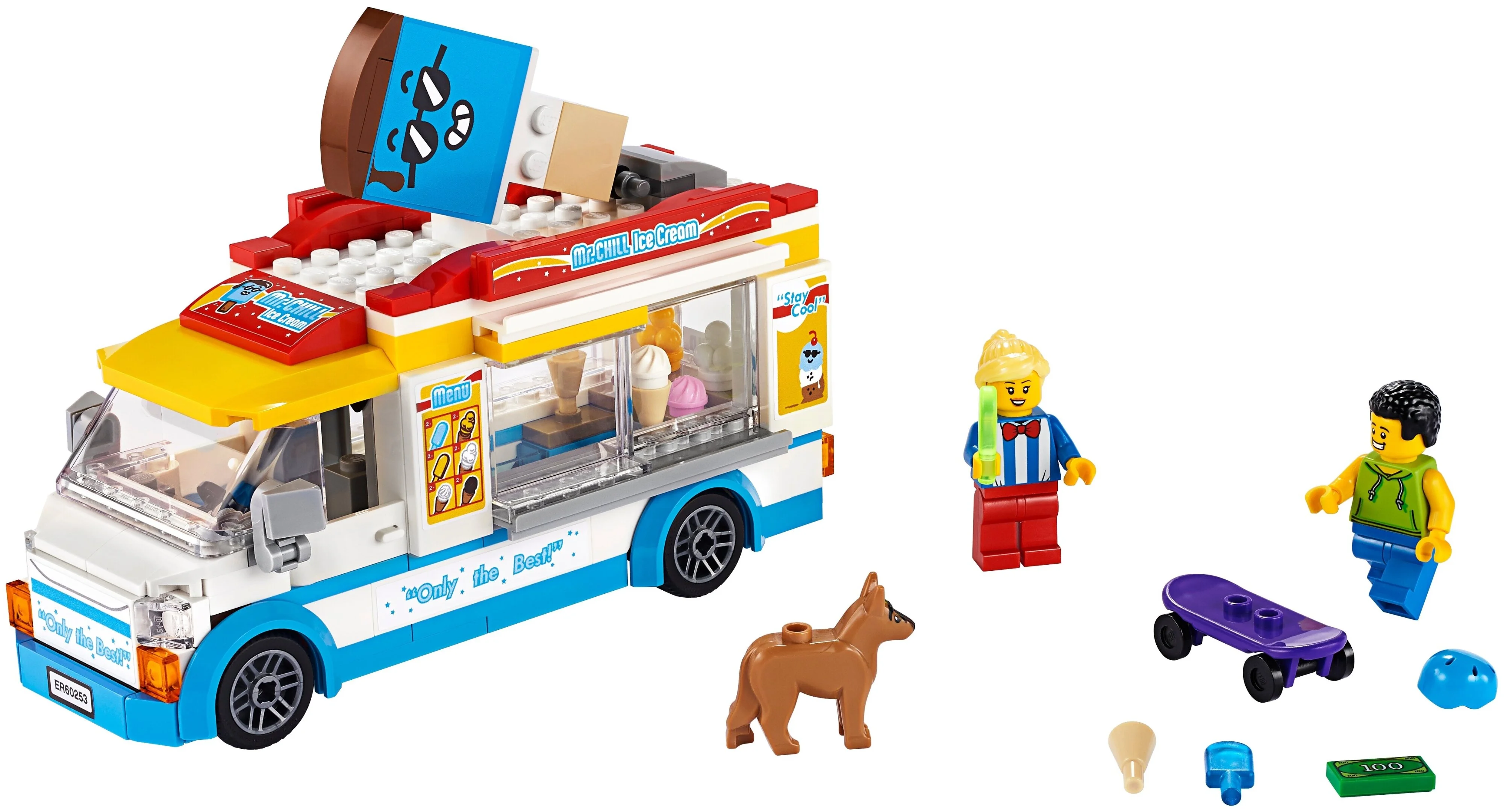 Картинка Конструктор LEGO Грузовик мороженщика CITY 60253