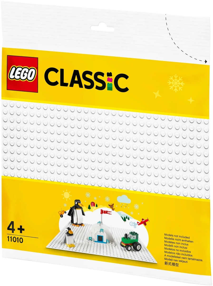 Конструктор LEGO Белая базовая пластина Classic 11010 Казахстан