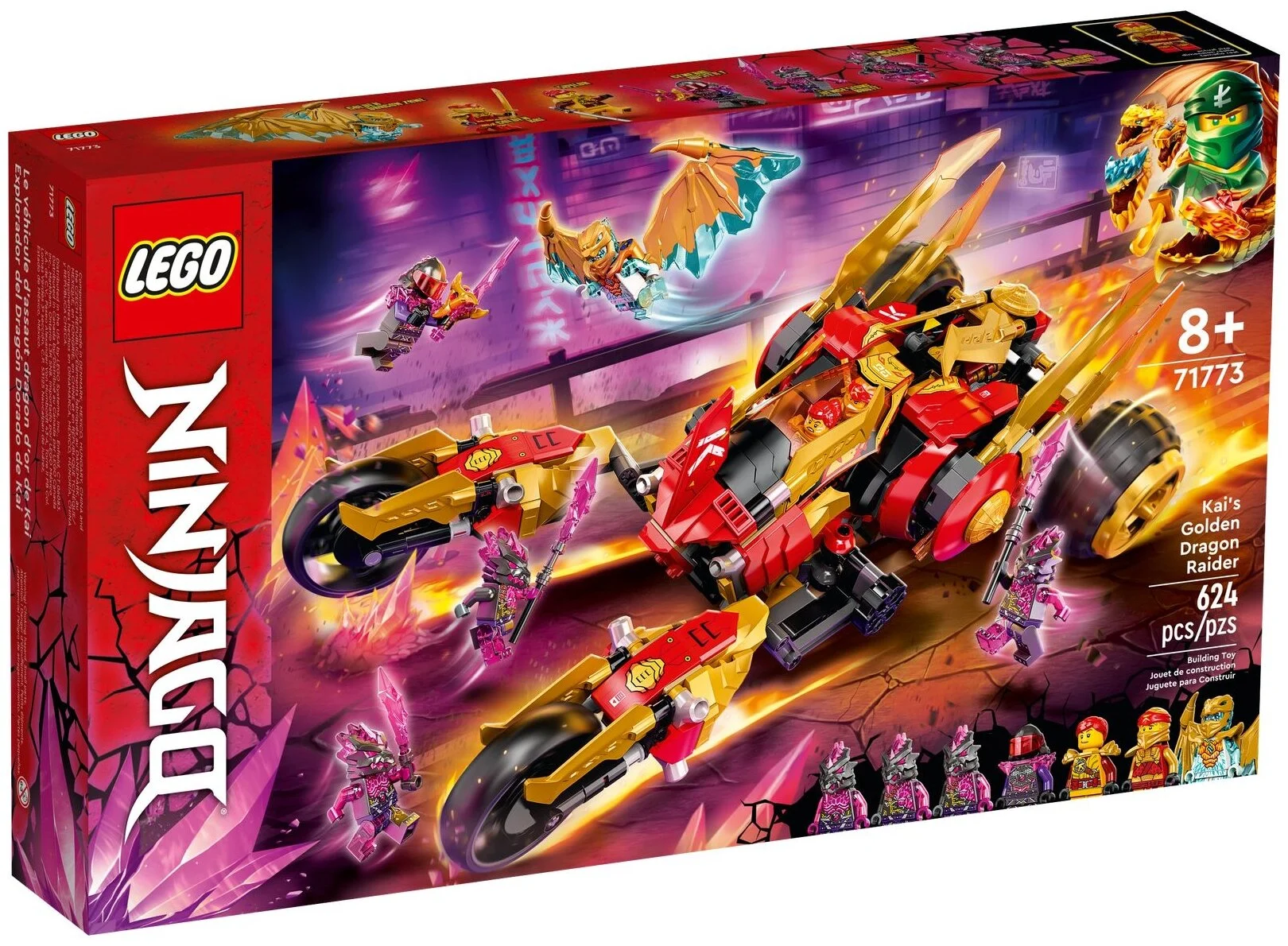 Конструктор LEGO 71773 Ninjago Багги Кая «Золотой дракон»