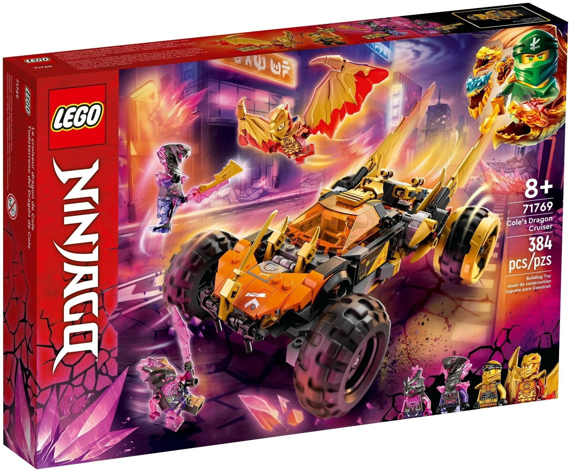 Конструктор LEGO 71769 Ninjago Драконий вездеход Коула