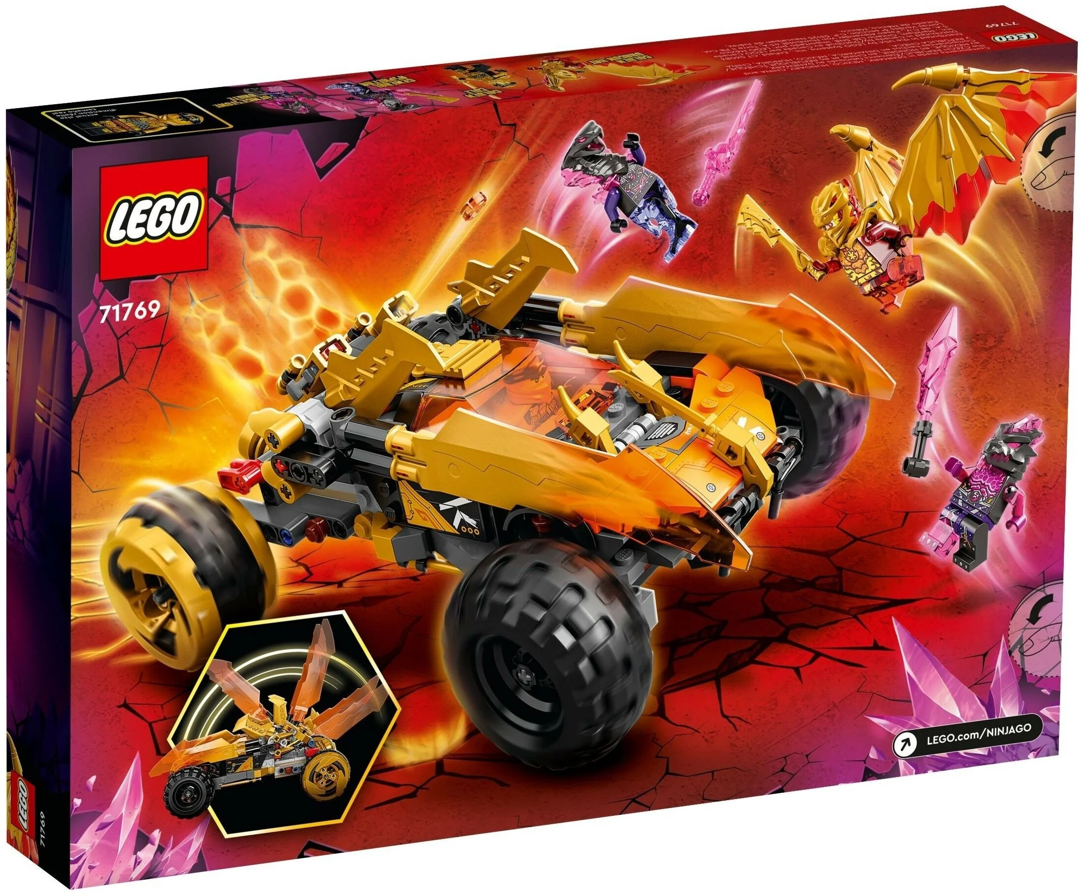 Фото Конструктор LEGO 71769 Ninjago Драконий вездеход Коула