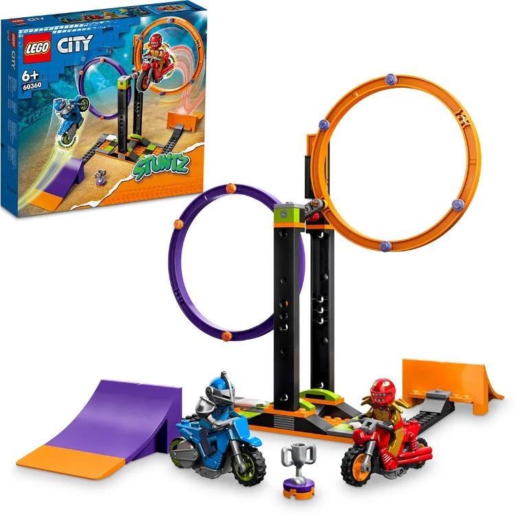 Картинка Конструктор LEGO 60360 Город Испытание каскадеров с вращением