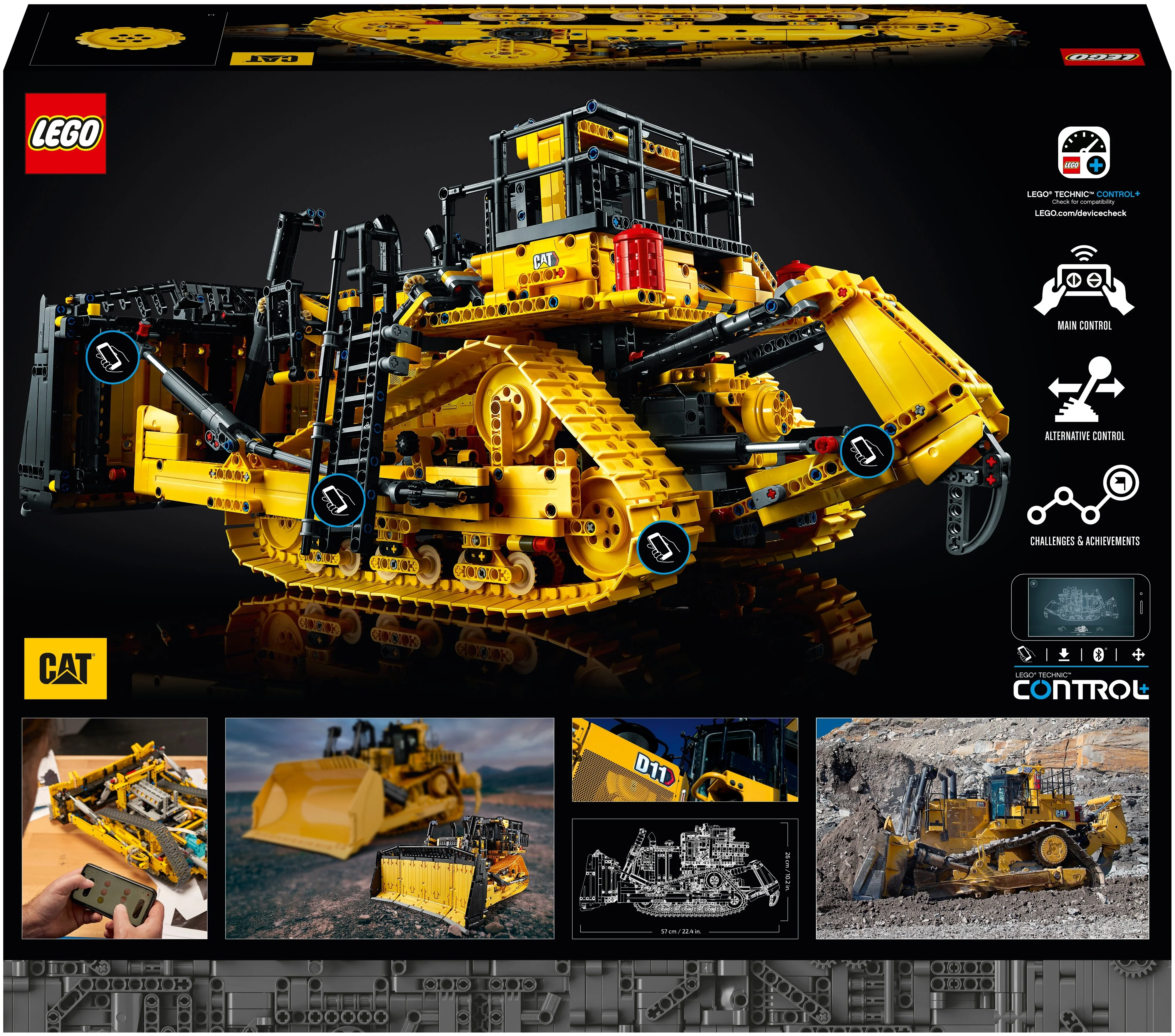 Фото Конструктор LEGO Бульдозер Cat D11 на пульте управления TECHNIC 42131