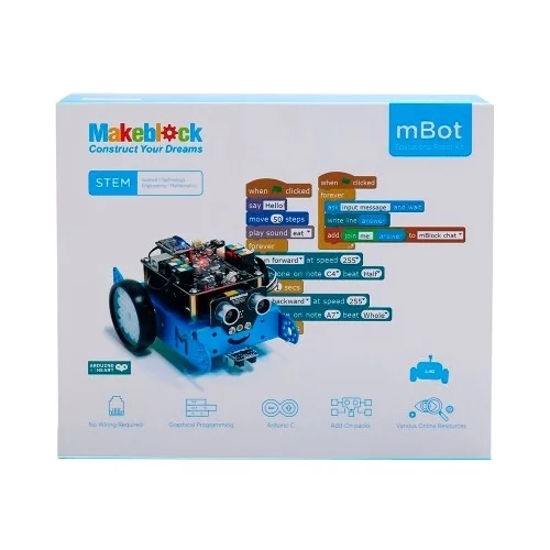 Фото Конструктор Makeblock mBot V1.1-Синий (версия Bluetooth) 90053