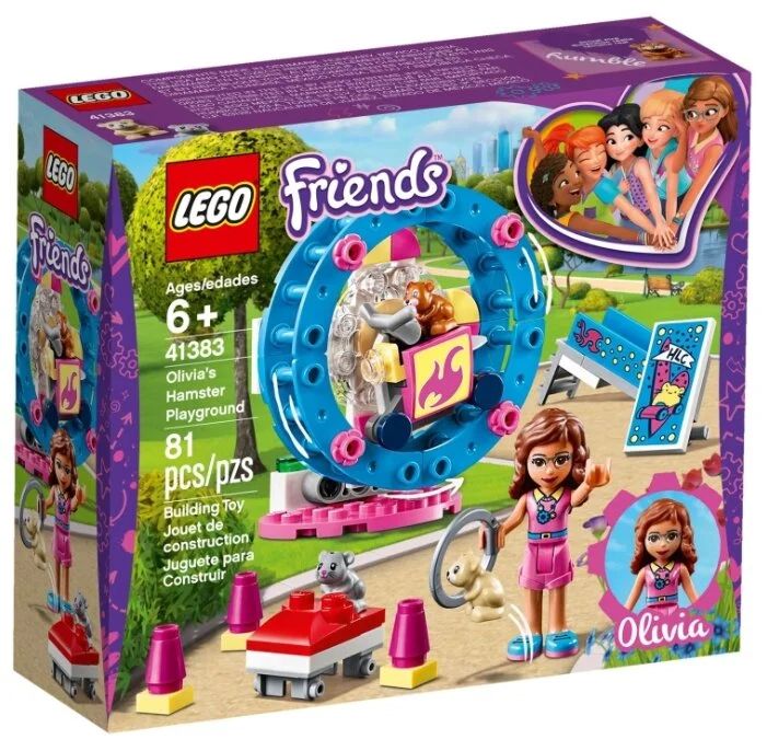 Конструктор LEGO Игровая площадка для хомячка Оливии Friends 41383
