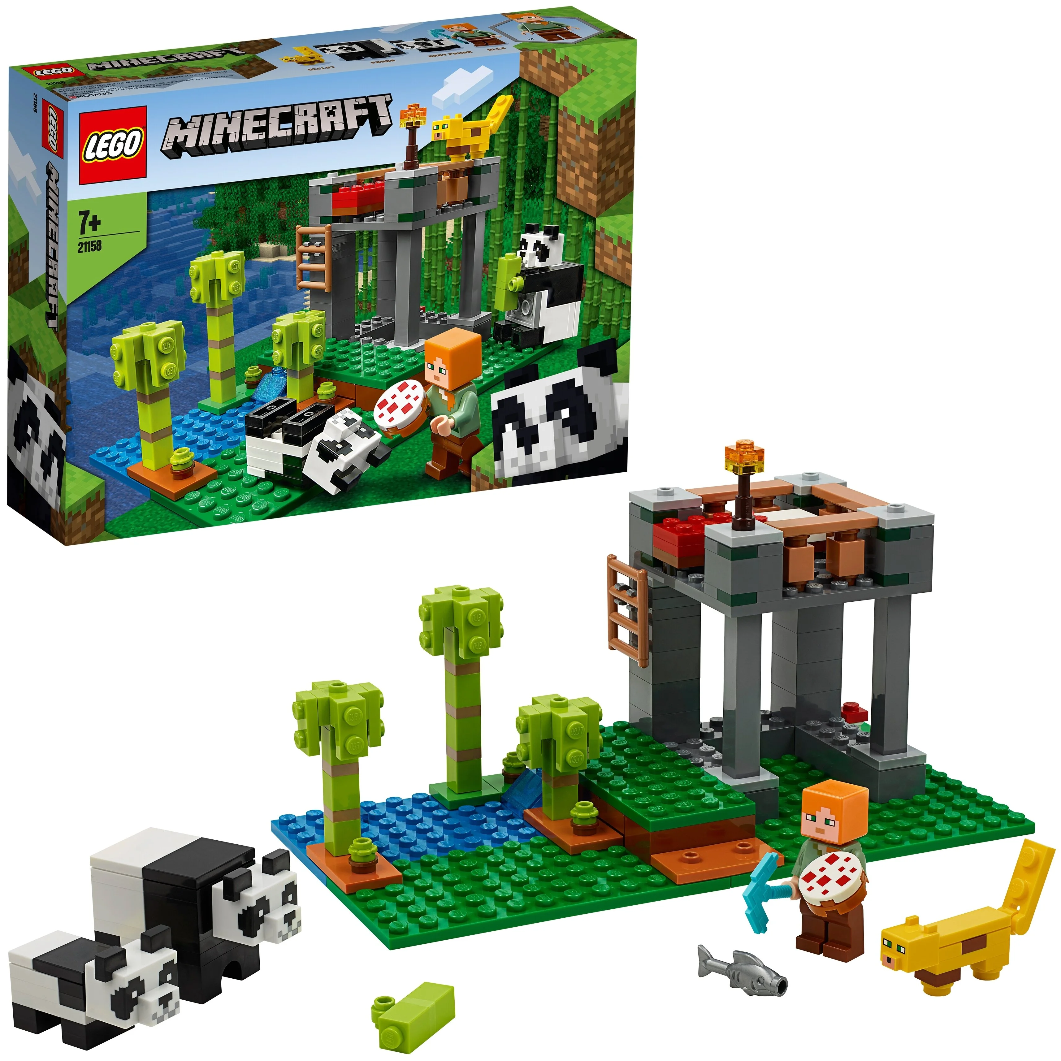 Фотография Конструктор LEGO Minecraft Питомник панд 21158