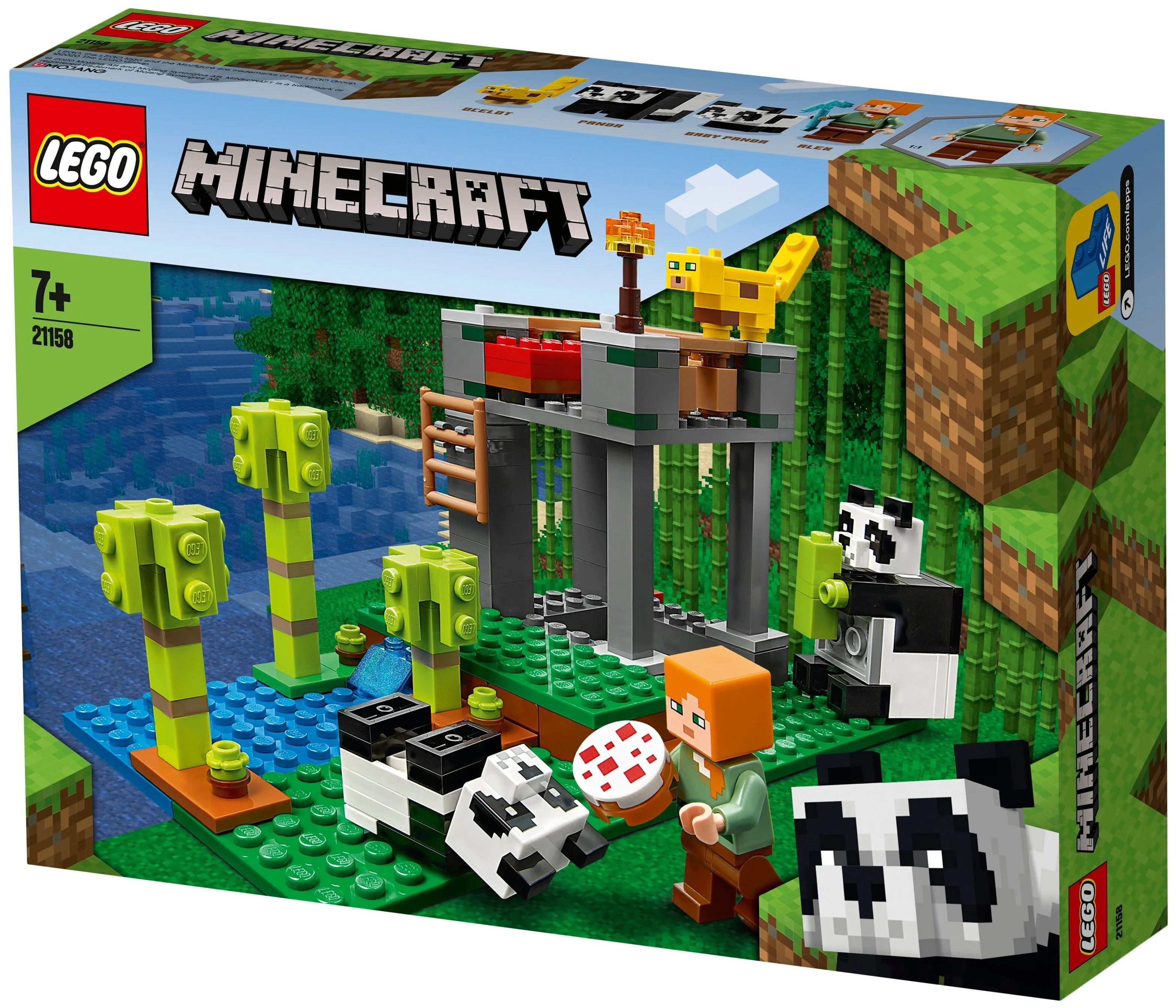 Конструктор LEGO Minecraft Питомник панд 21158 Казахстан