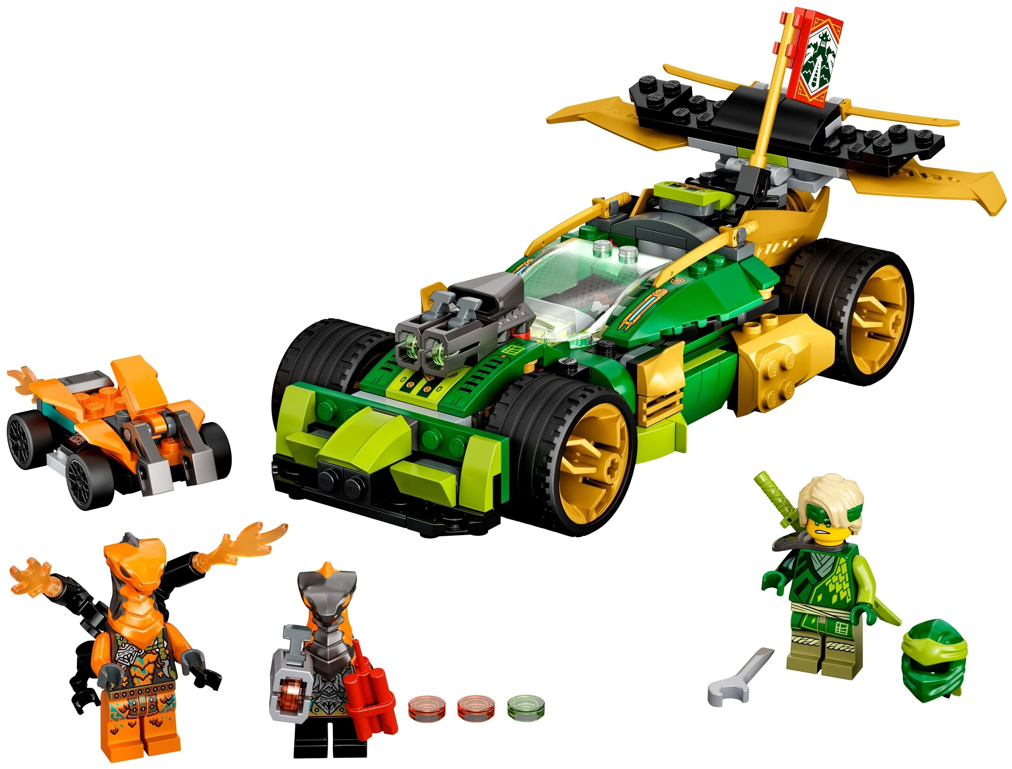 Картинка Конструктор LEGO Гоночный автомобиль ЭВО Ллойда Ninjago 71763