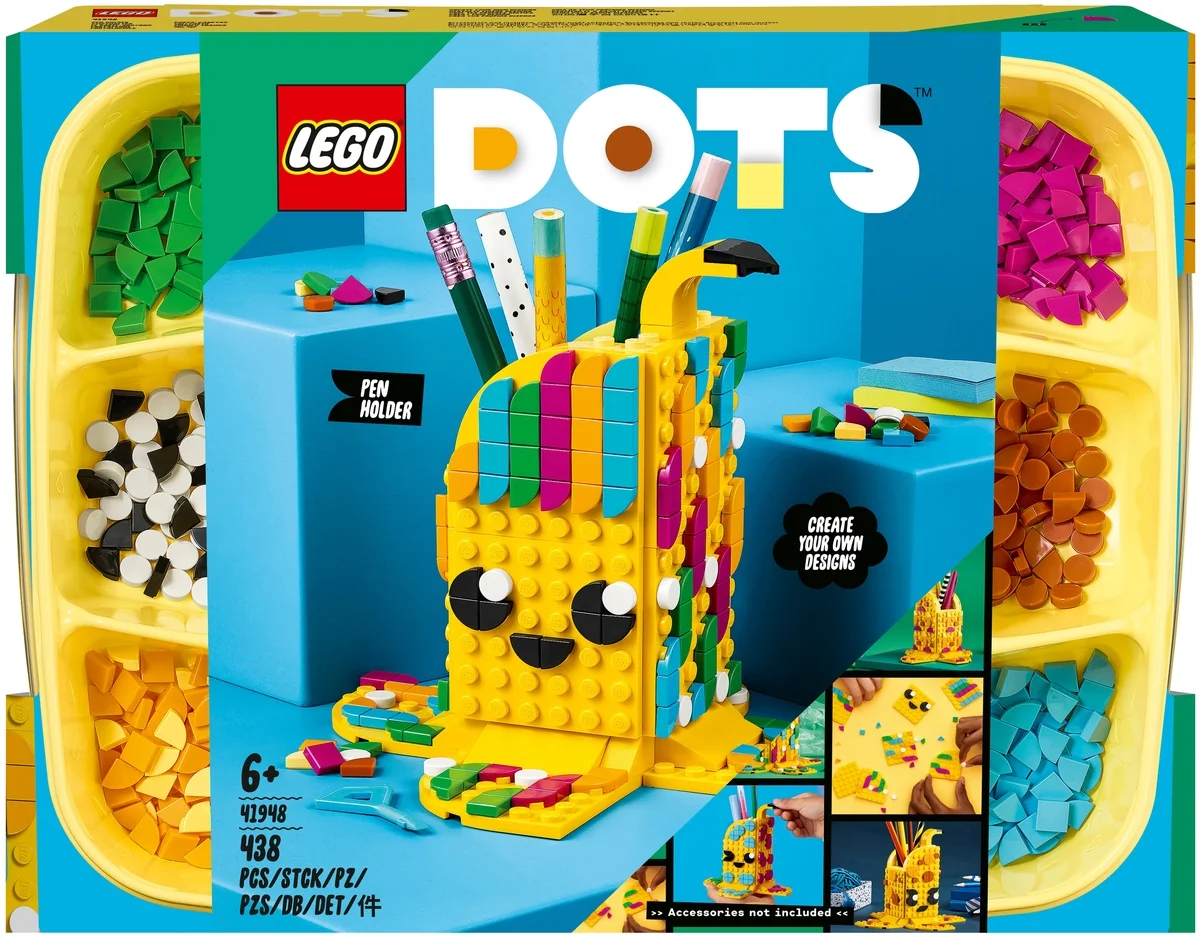 Конструктор LEGO 41948 DOTs Подставка для карандашей «Милый банан»