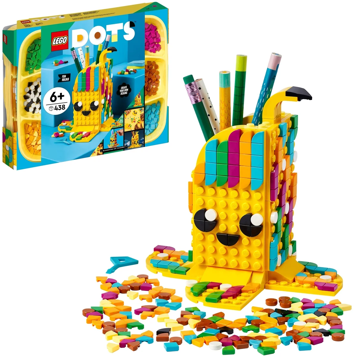 Фотография Конструктор LEGO 41948 DOTs Подставка для карандашей «Милый банан»