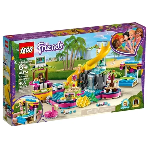 Конструктор LEGO Вечеринка Андреа у бассейна Friends 41374