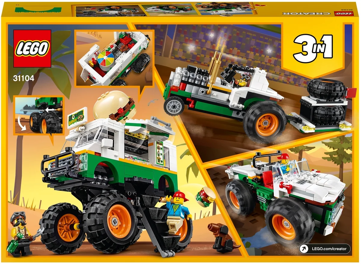 Фото Конструктор LEGO Creator Грузовик Монстр бургер 31104