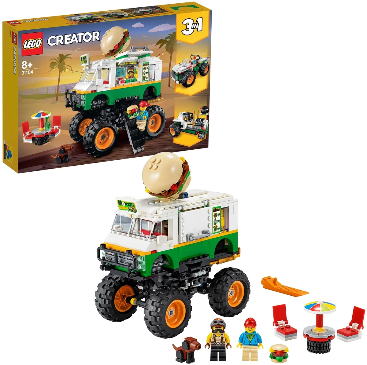 Фотография Конструктор LEGO Creator Грузовик Монстр бургер 31104