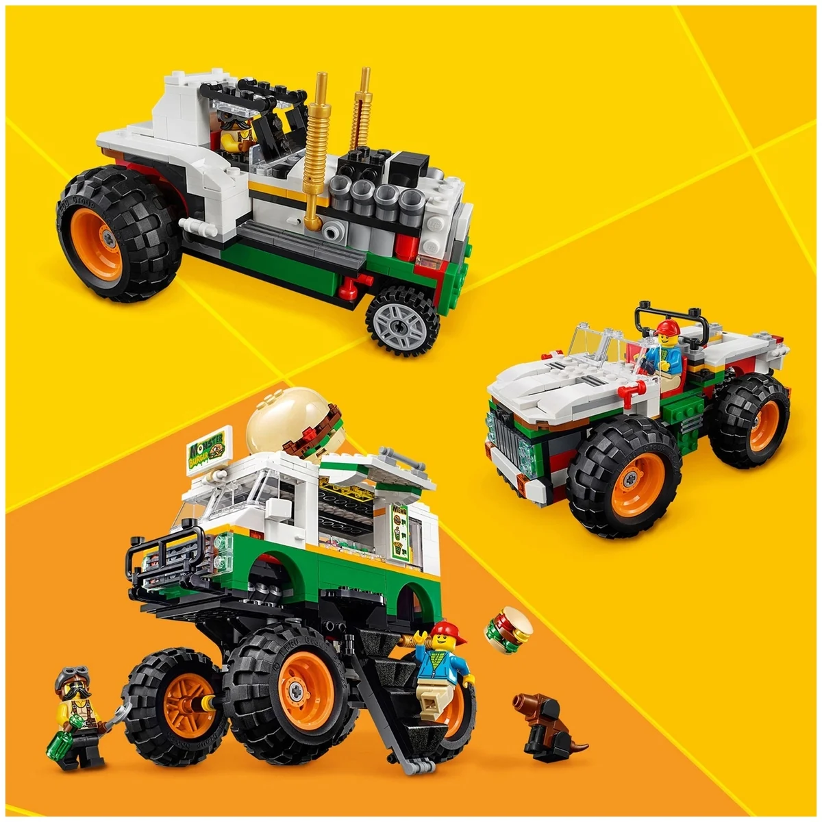 Картинка Конструктор LEGO Creator Грузовик Монстр бургер 31104