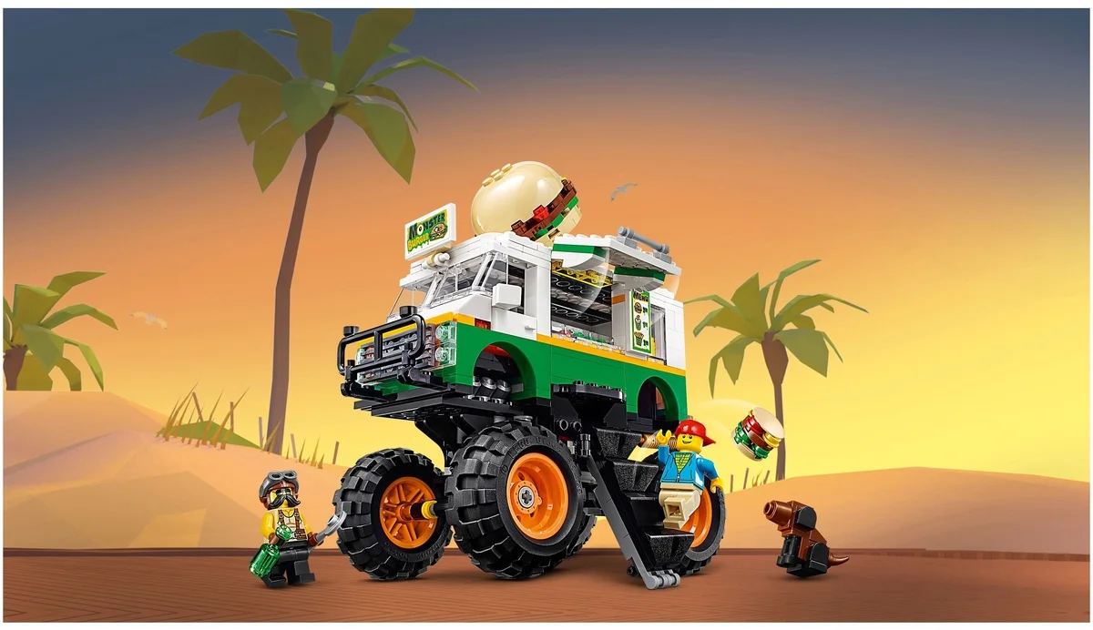 Цена Конструктор LEGO Creator Грузовик Монстр бургер 31104