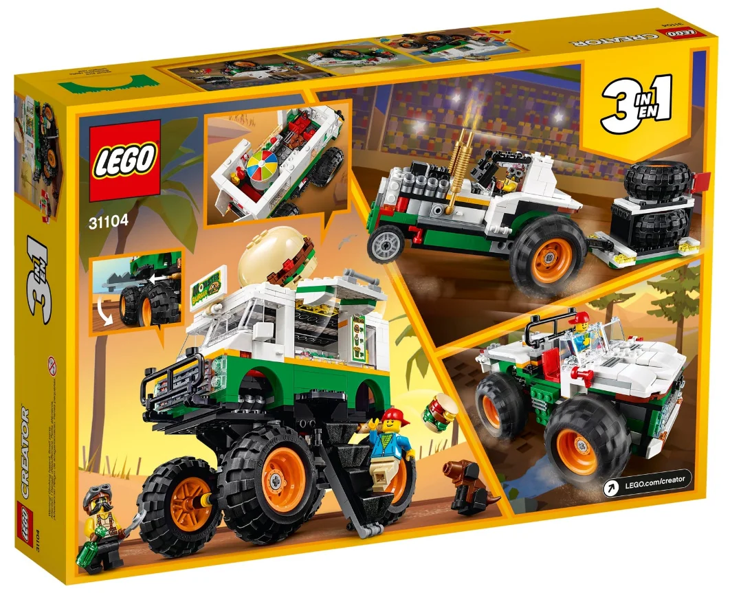 Конструктор LEGO Creator Грузовик Монстр бургер 31104 Казахстан