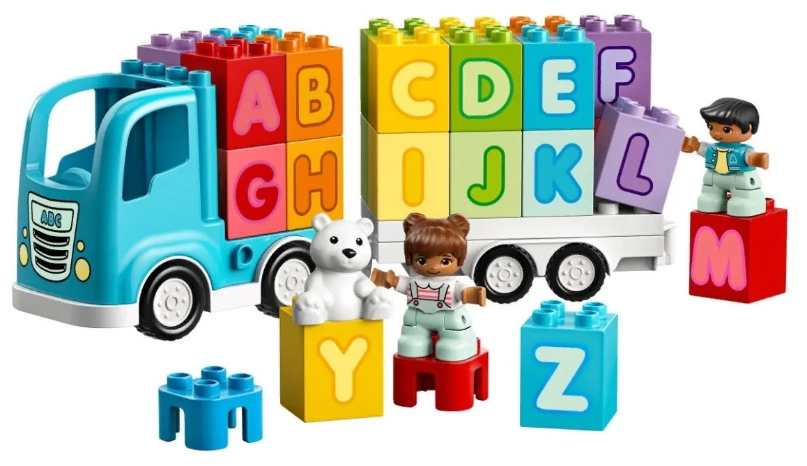 Картинка Конструктор LEGO Duplo Грузовик Алфавит 10915