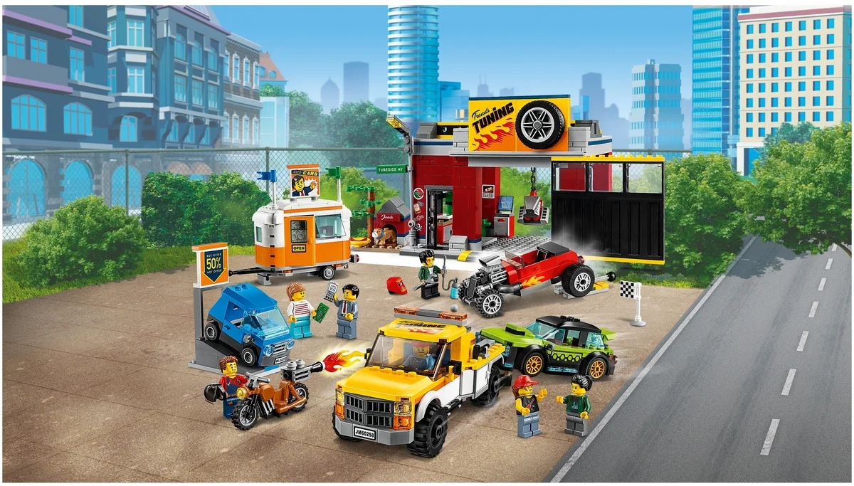 Конструктор LEGO Тюнинг-мастерская CITY 60258 Казахстан