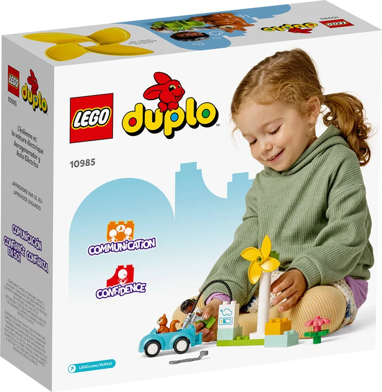 Купить Конструктор LEGO 10985 Дупло Ветрогенератор и электромобиль