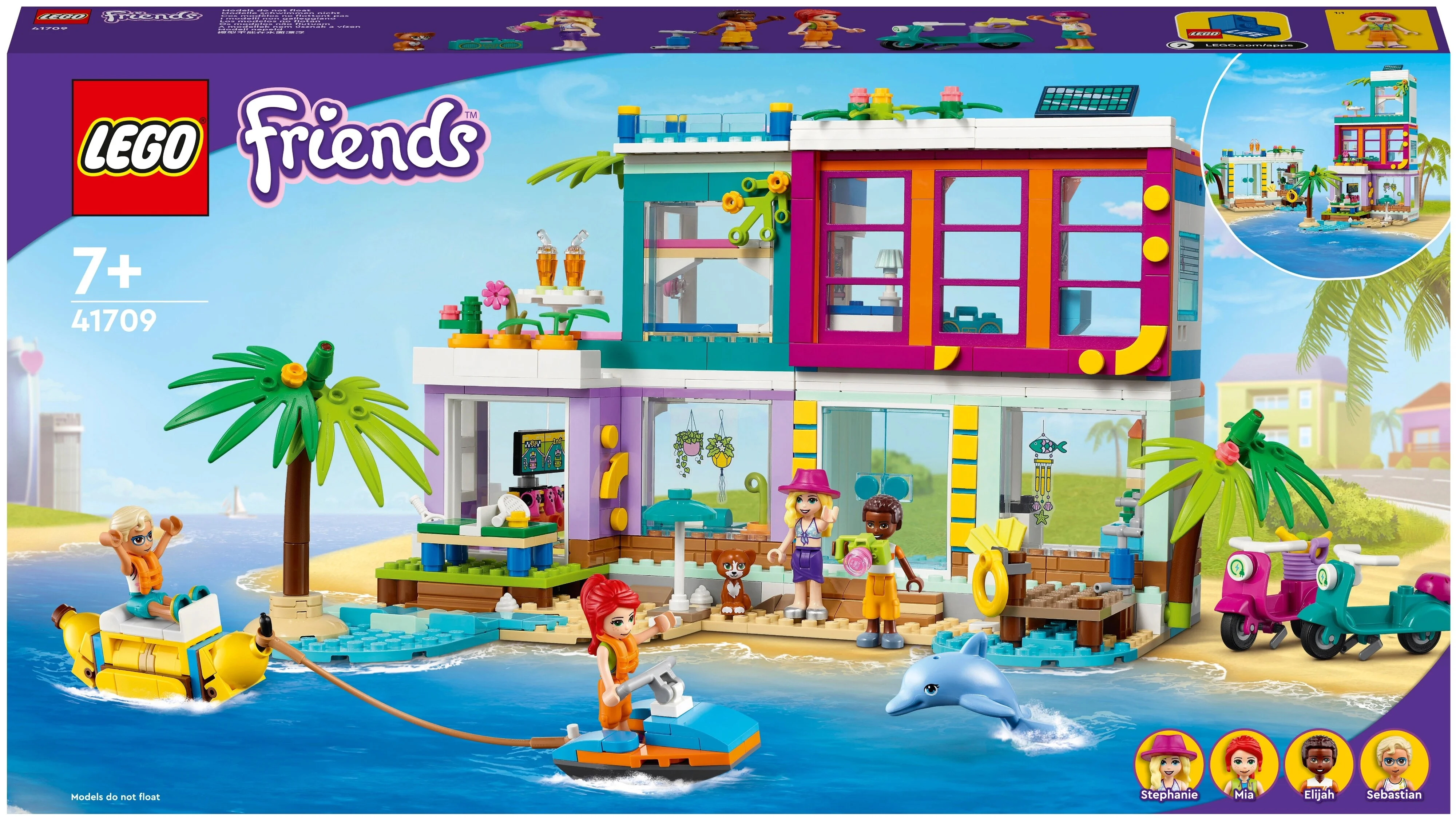 Конструктор LEGO Пляжный дом для отдыха Friends 41709