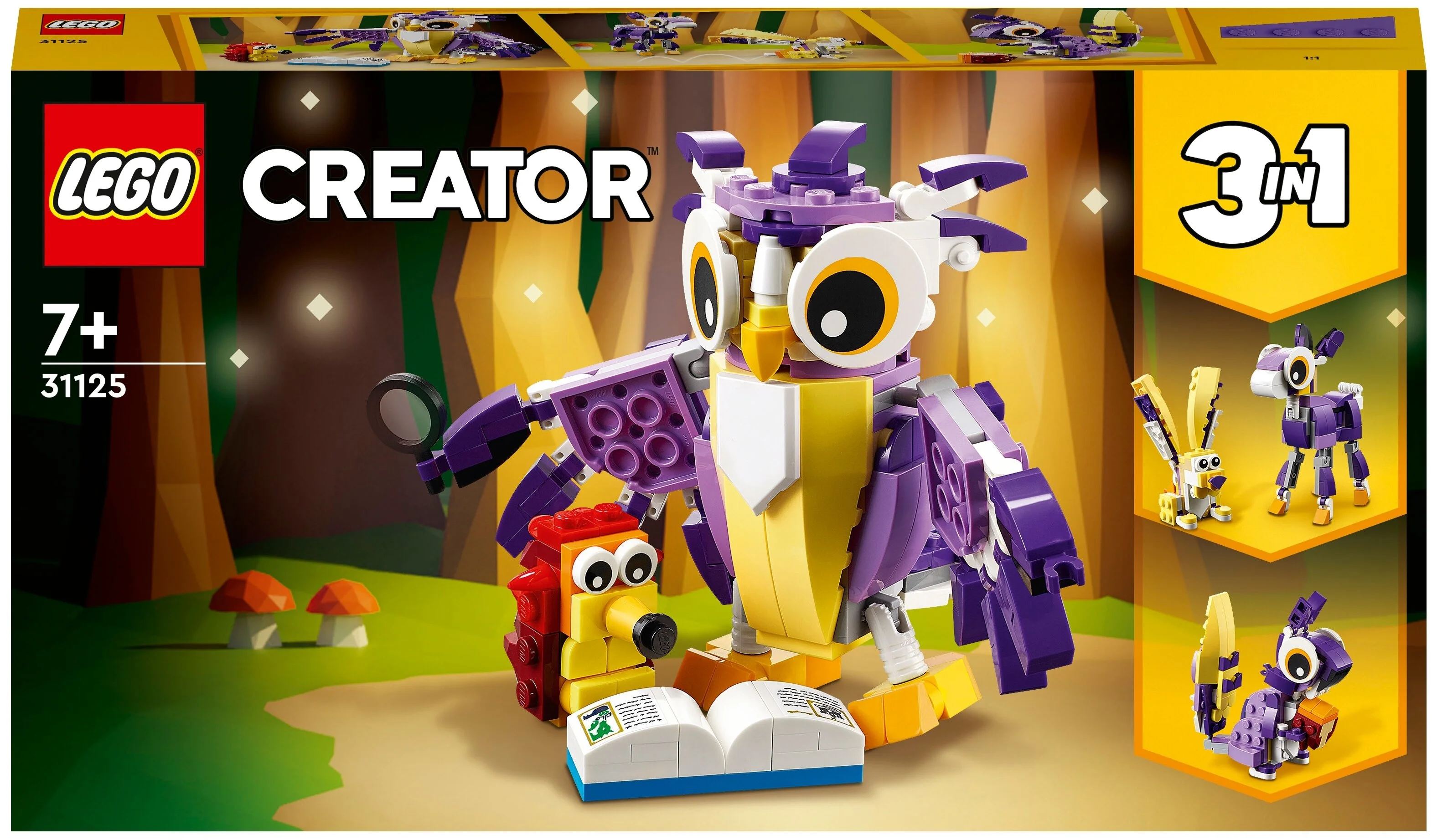 Конструктор LEGO Удивительные лесные обитатели Creator 31125
