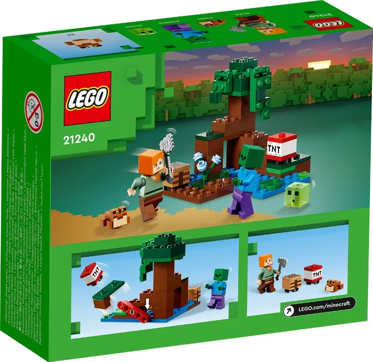 Фотография Конструктор LEGO 21240 Minecraft Болотное приключение