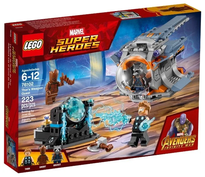 Конструктор LEGO В поисках оружия Тора 76102