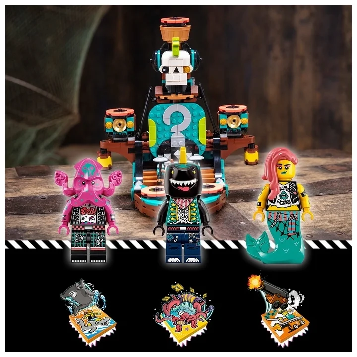 Конструктор LEGO 43114 VIDIYO Корабль Пирата Панка Казахстан