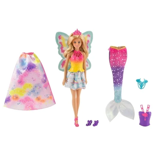 Фото Кукла BARBIE Сказочная принцесса-ФЕЯ-русалка FJD080