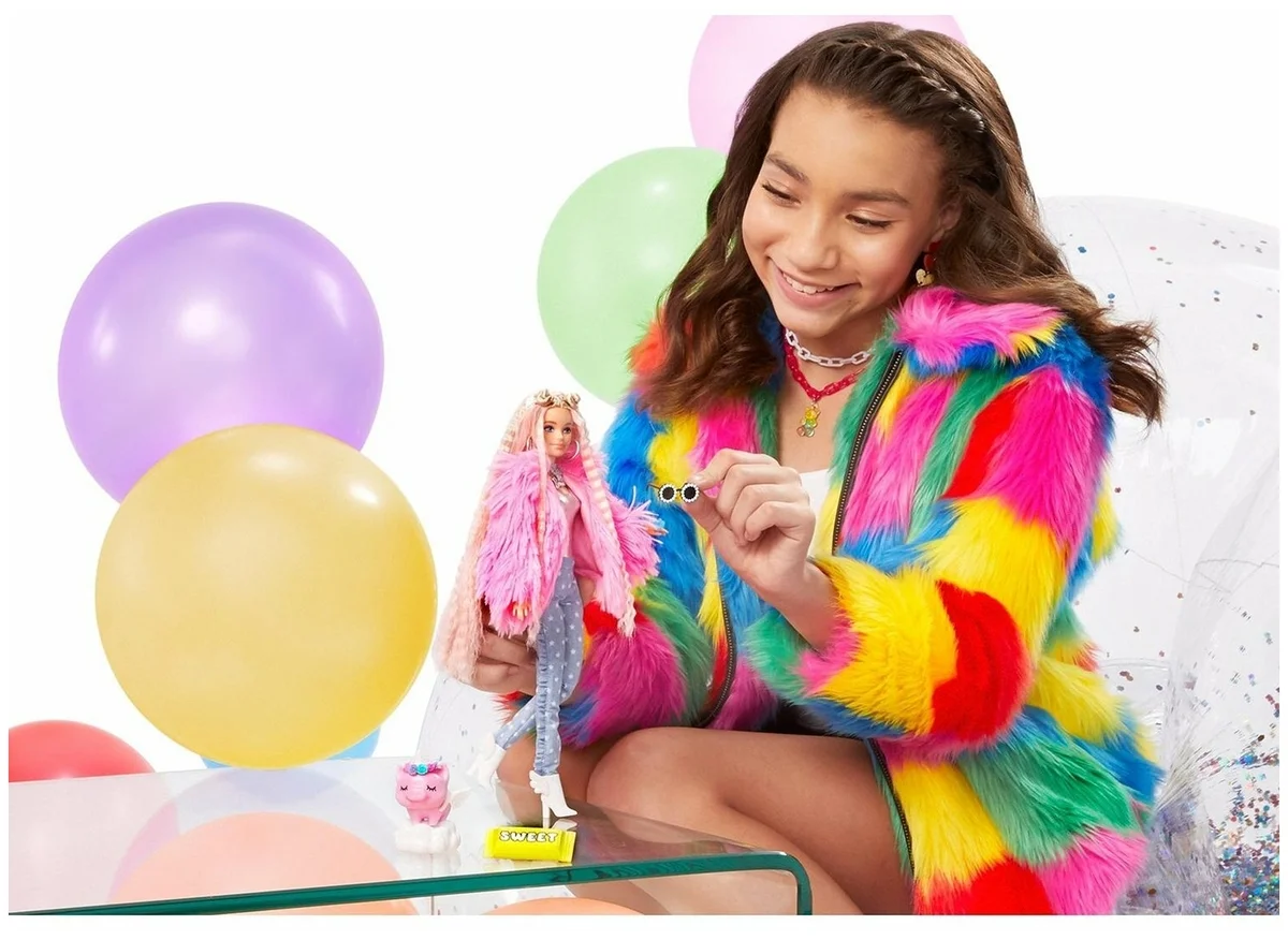 Купить Кукла BARBIE Extra в розовой куртке GRN280