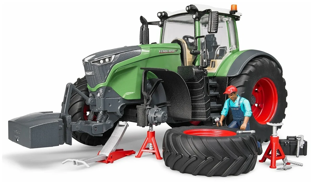 Картинка Трактор BRUDER Fendt 1050 Vario с фигуркой и аксессуарами 04-041