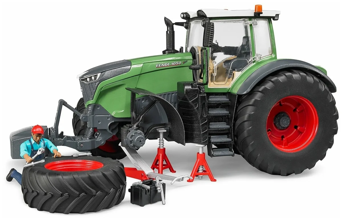 Цена Трактор BRUDER Fendt 1050 Vario с фигуркой и аксессуарами 04-041