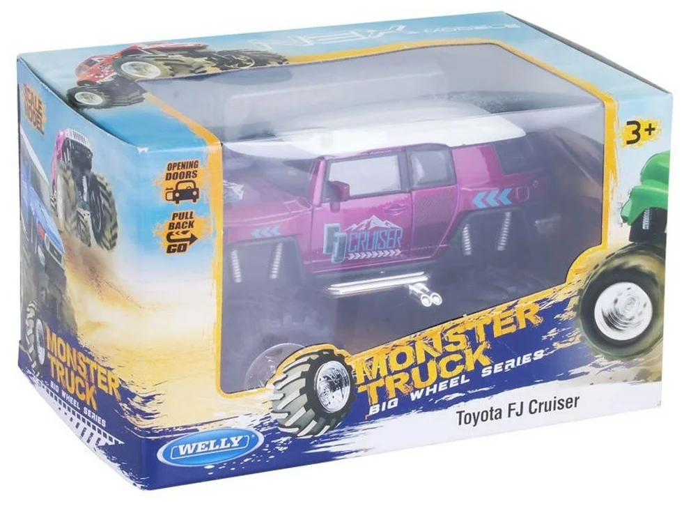 Фото Машинка Welly 1:38 Toyota FJ Cruiser Big Wheel Monster 47003S