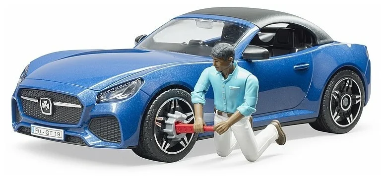 Фотография Спортивный автомобиль BRUDER Roadster c водителем 03-481
