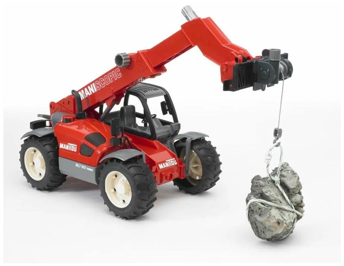 Цена Машинка BRUDER Погрузчик колёсный Manitou MLT 633 с телескопическим ковшом 02-125