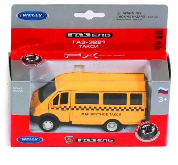 Фотография Welly Игрушка модель машины ГАЗель ТАКСИ 42387ATI