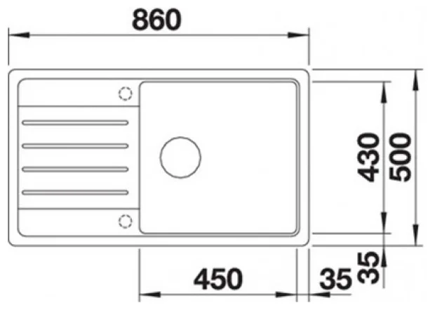 Фото Кухонная мойка BLANCO Legra XL 6S кофе (523331)