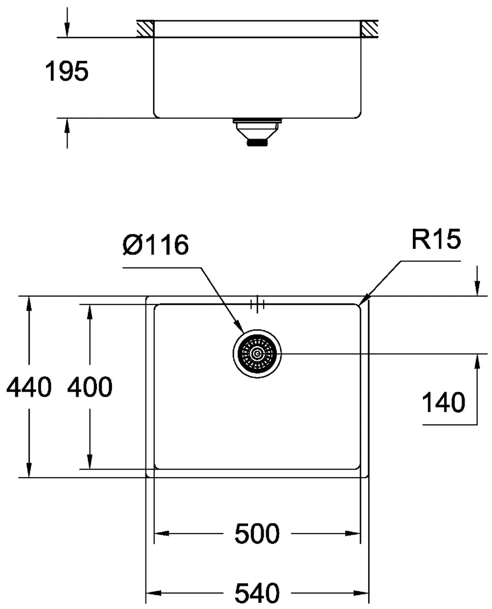 Фото Кухонная мойка GROHE K700U 31576SD0